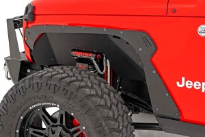 Jeep Wrangler JL Fender Delete Kit - Front + Rear - Rough Country - Black - '21-'24 Jeep Wrangler JL Fender Delete Kit - Front + Rear - Rough Country - Black - '21-'24